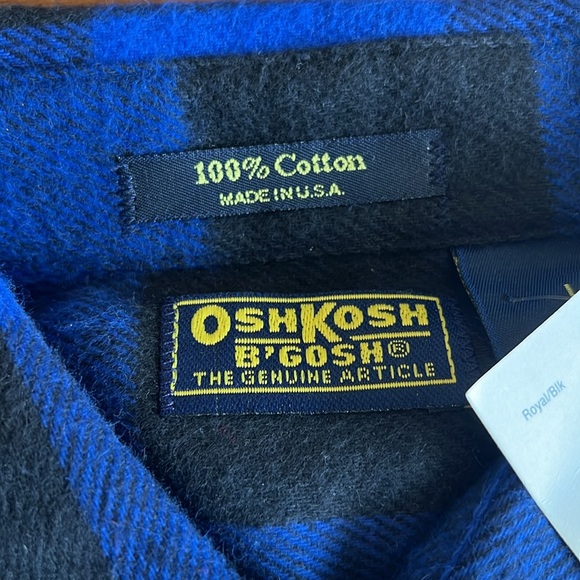 Vintage Osh Kosh B’Gosh Long Sleeve Plaid shirt, size Large - Picture 3 of 5